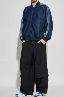 ADIDAS Originals NAVY BLUE Denim bomber jacket