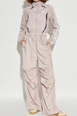 ADIDAS Originals PINK Sweatpants with ruched legs