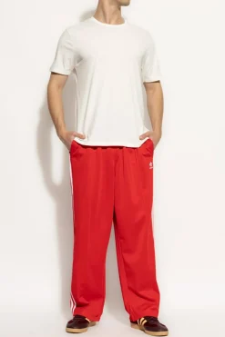 ADIDAS Originals RED Sweatpants with straight-leg cut