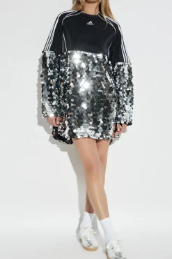 ADIDAS Originals SILVER Short sequin dress