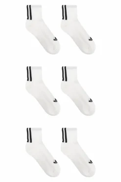 ADIDAS Originals WHITE Three-pack of socks with logo
