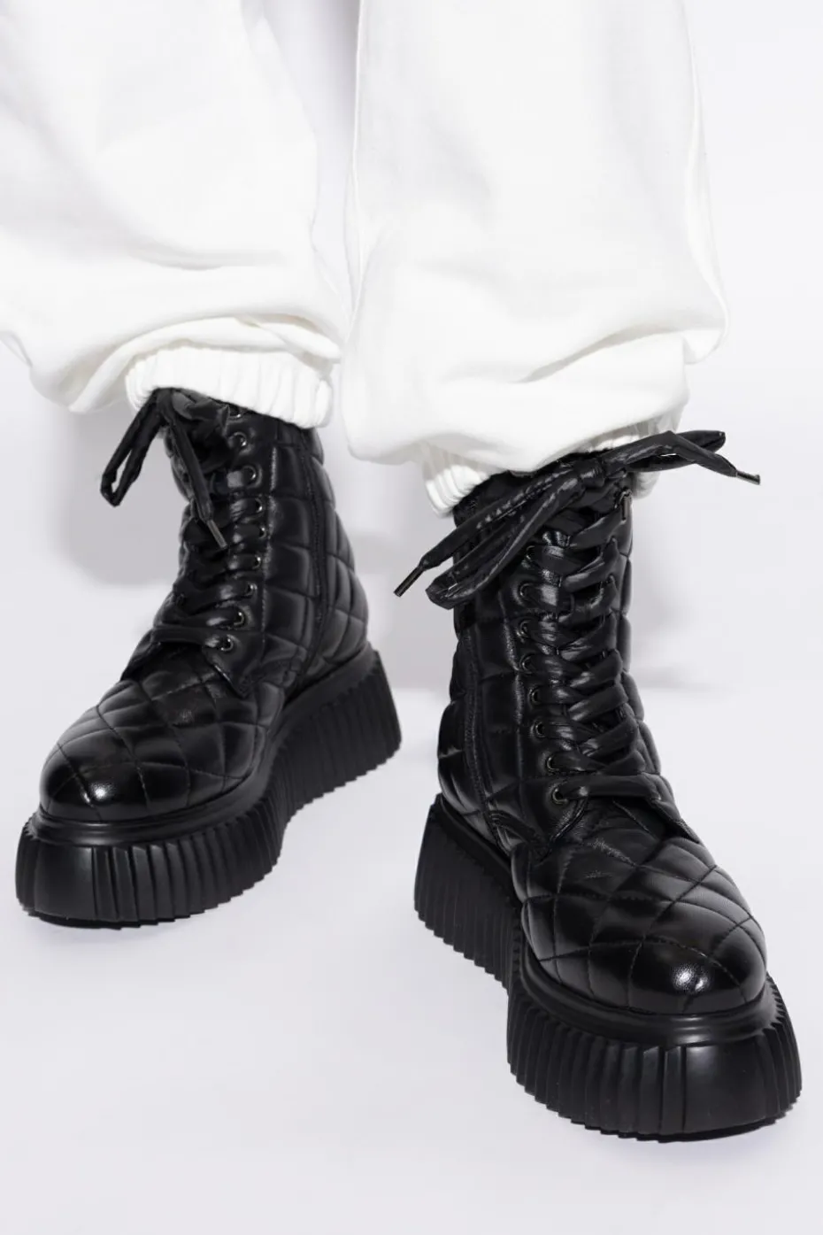 AGL BLACK "Elsa" platform shoes