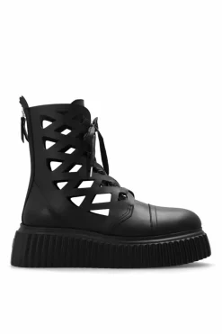 AGL BLACK ‘Viggy’ platform ankle boots
