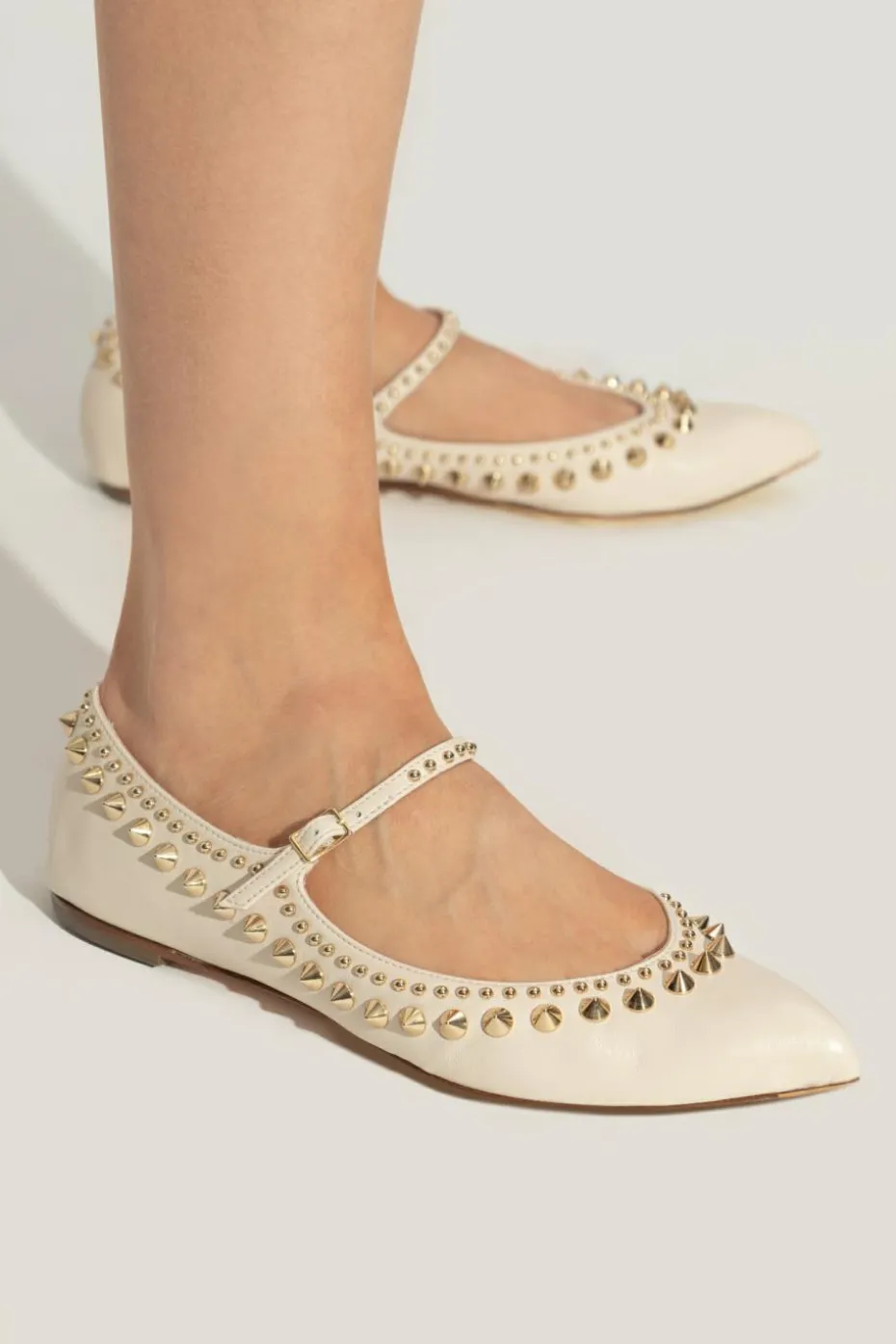 AGL cream Ballet flats Rocket Mary Jane