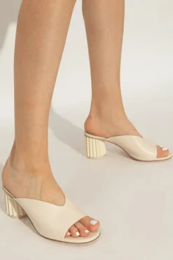 AGL cream Heeled mules Dorica