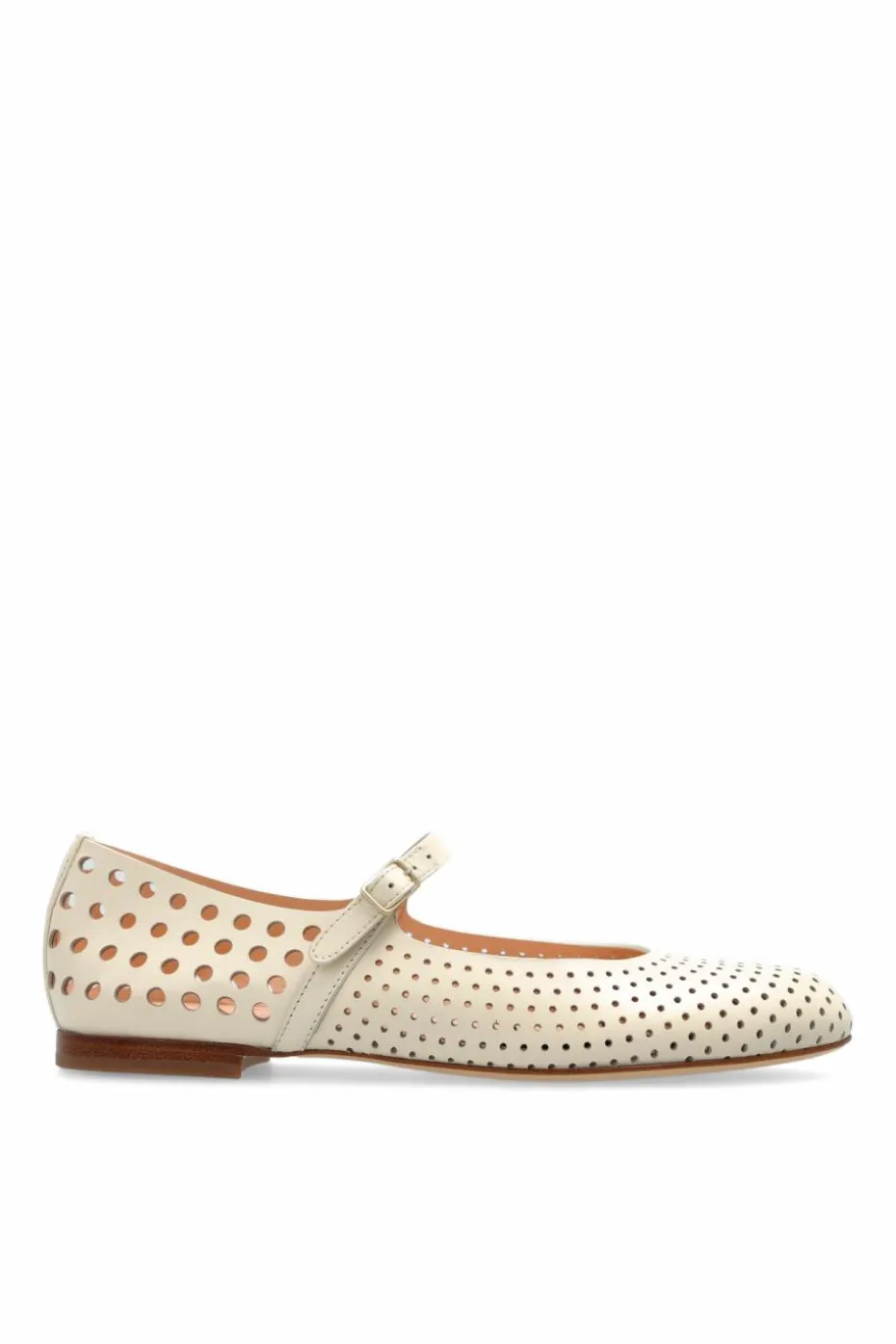 AGL cream Leather ballet flats Milly