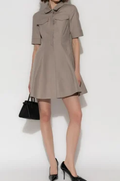 Alaïa beige Cotton dress