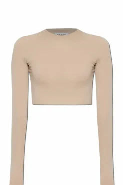 Alaïa beige Cropped Top