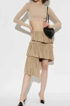Alaïa beige Cropped Top