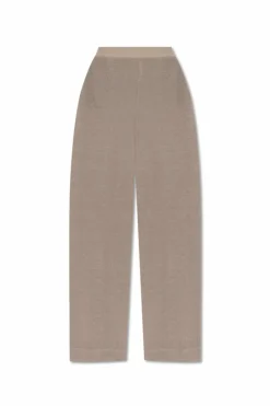 Alaïa beige Wide-leg pants