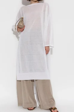 Alaïa beige Wide-leg pants