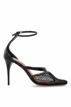 Alaïa BLACK Heeled sandals Fishnet