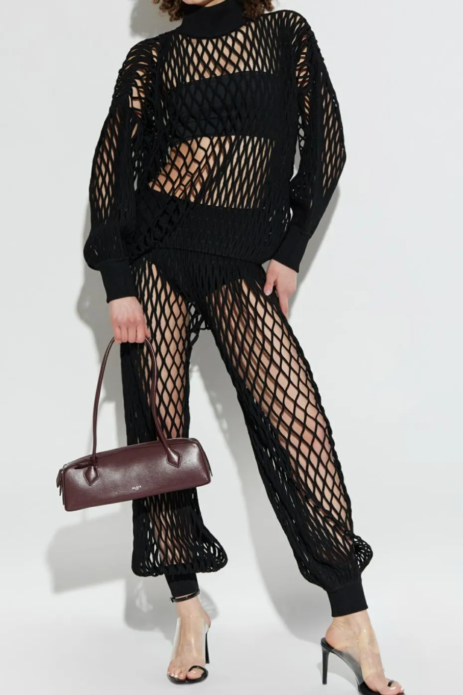 Alaïa BLACK Lace Turtleneck