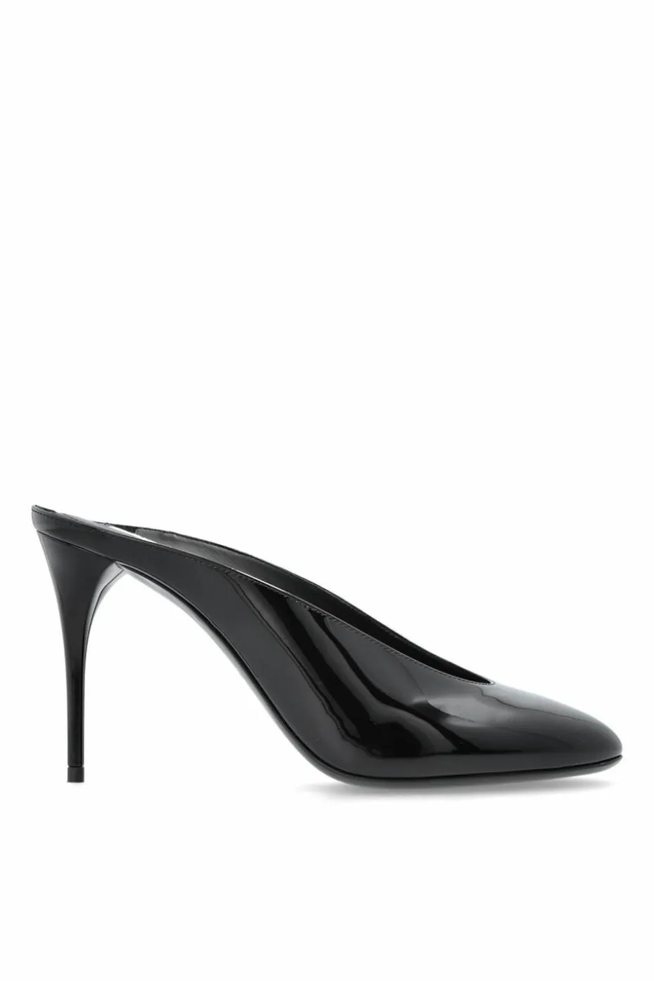 Alaïa BLACK Patent heeled mules