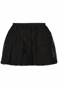 Alaïa BLACK Polka dot pattern skirt