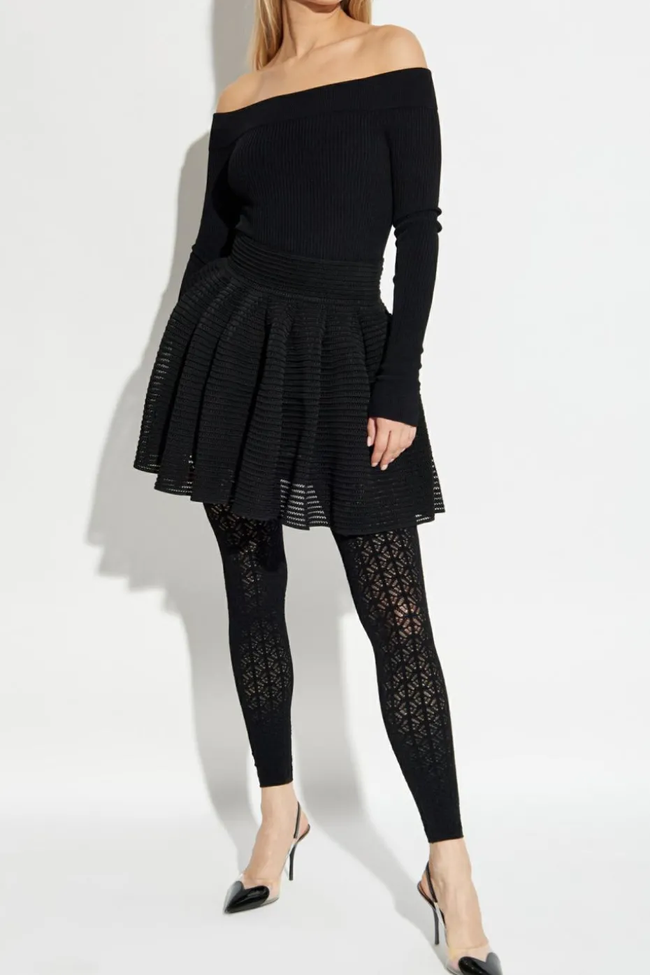 Alaïa BLACK Ribbed pants