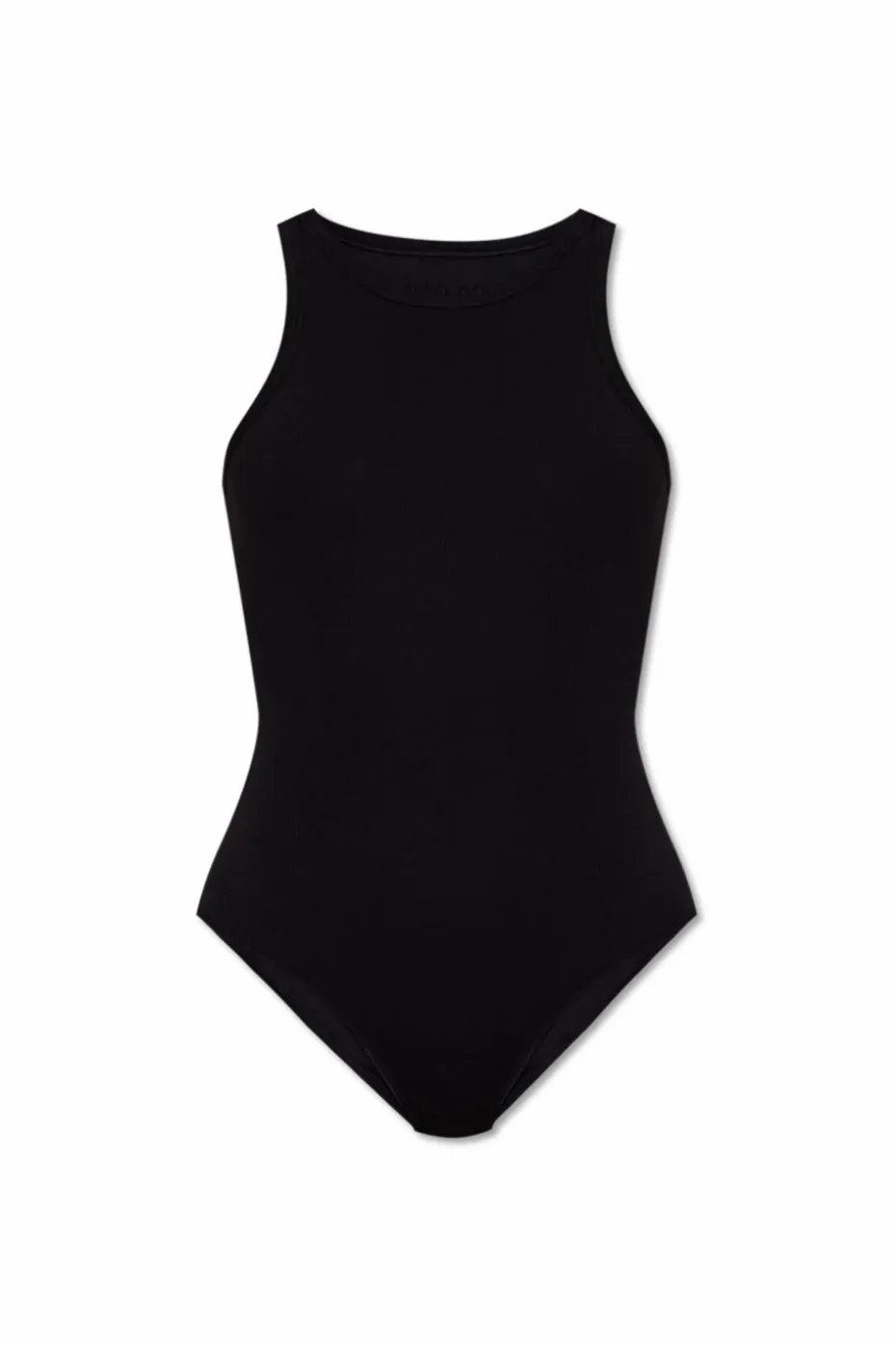 Alaïa BLACK Ribbed sleeveless bodysuit