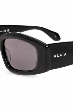 Alaïa BLACK Sunglasses with logo