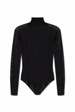 Alaïa BLACK Wool bodysuit