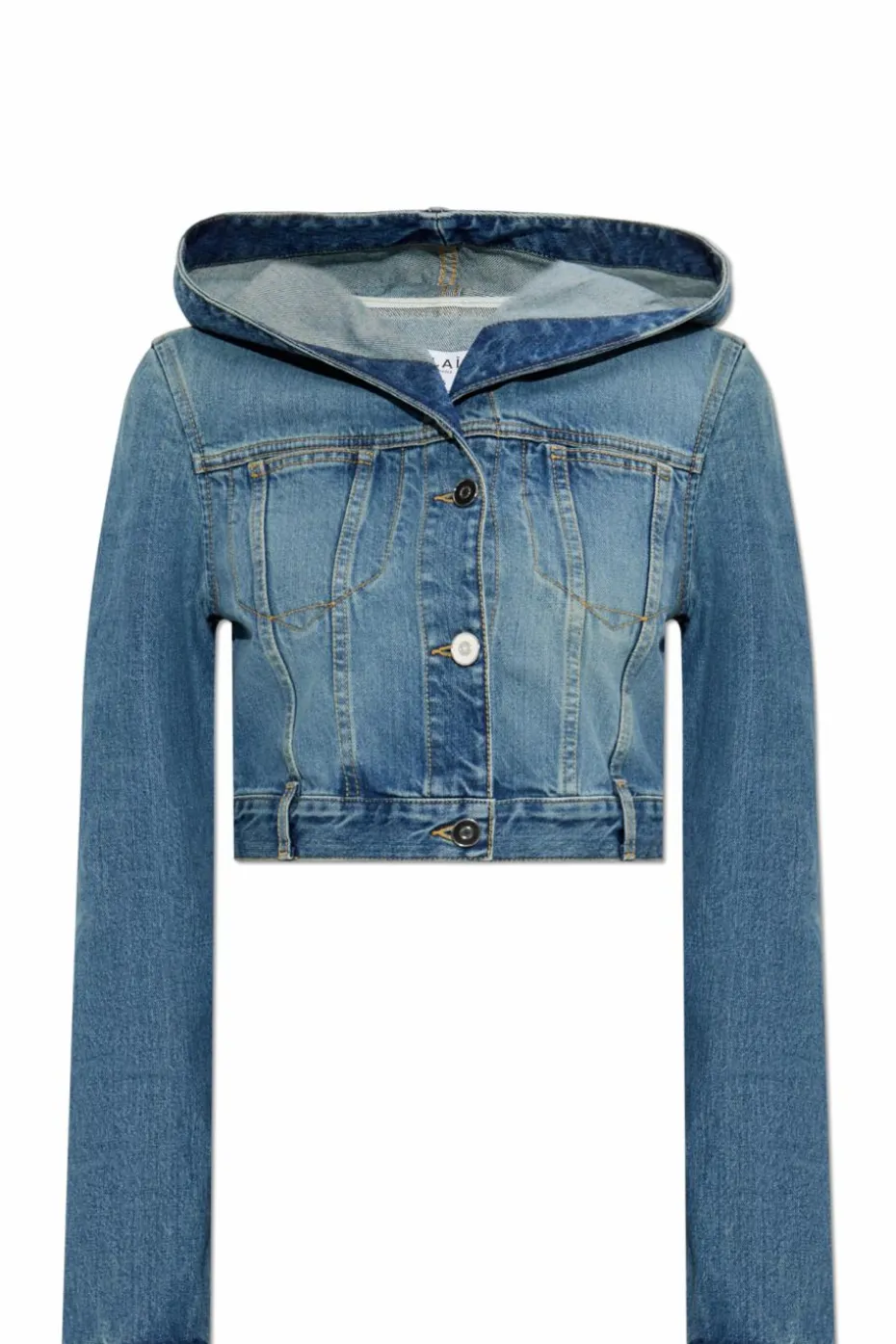 Alaïa BLUE Denim jacket with hood