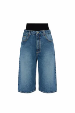 Alaïa BLUE Denim shorts