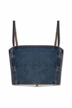Alaïa BLUE Denim top