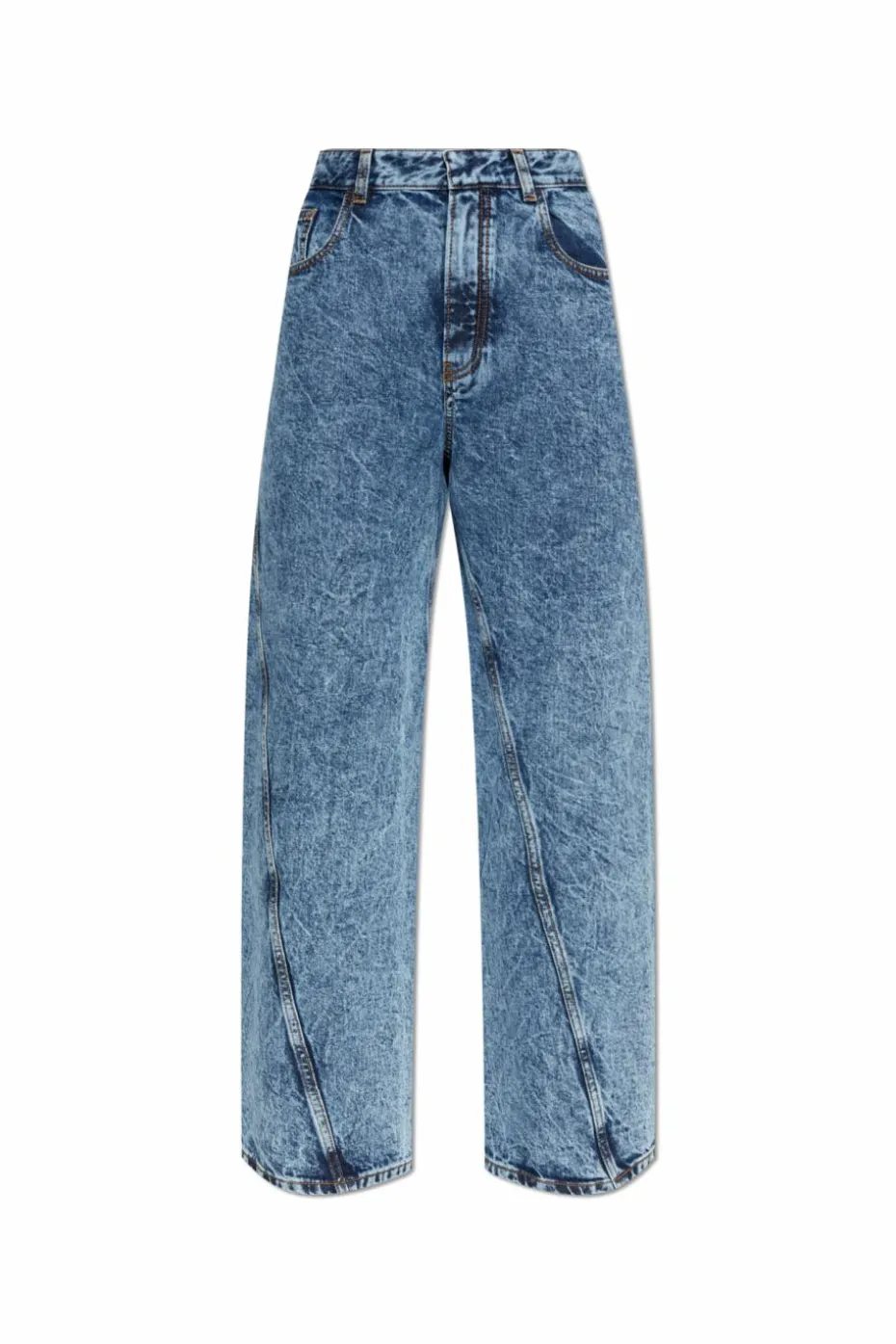 Alaïa BLUE High-waisted jeans