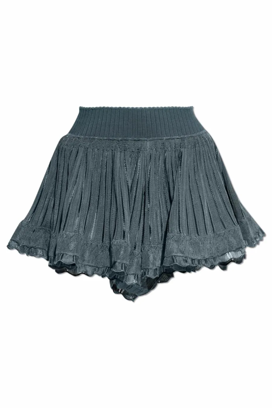 Alaïa BLUE Shorts with skirt