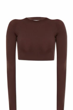 Alaïa BROWN Long sleeve top