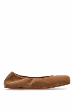 Alaïa BROWN Suede ballet flats
