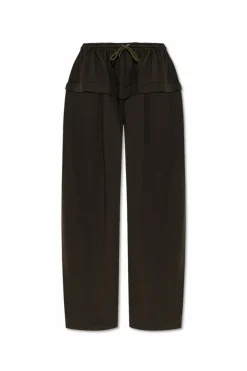 Alaïa GREEN Cotton sweatpants