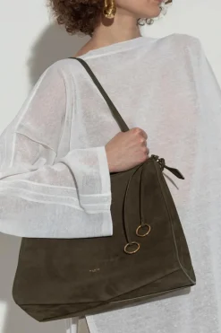 Alaïa GREEN Shoulder bag "Le Click Medium"
