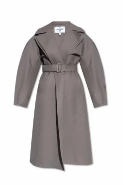 AlaĆÆa GREY Coat with wool finish