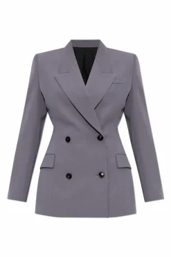 AlaĆÆa GREY Double-breasted blazer