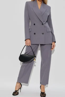 Alaïa GREY Double-breasted blazer