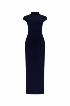 Alaïa NAVY BLUE Cashmere dress