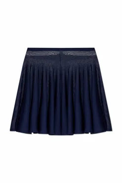Alaïa NAVY BLUE Transparent skirt