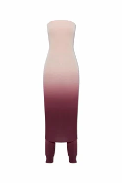 Alaïa PINK Off-shoulder jumpsuit