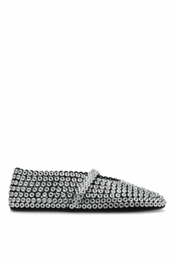 Alaïa SILVER Ballerinas Eyelet