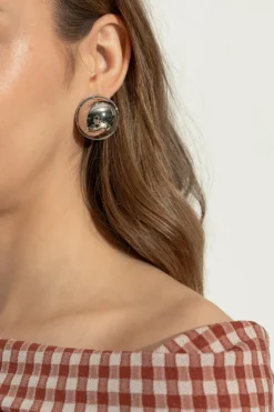Alaïa SILVER Brass earrings