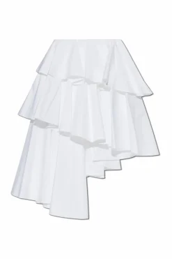 Alaïa WHITE Asymmetric skirt
