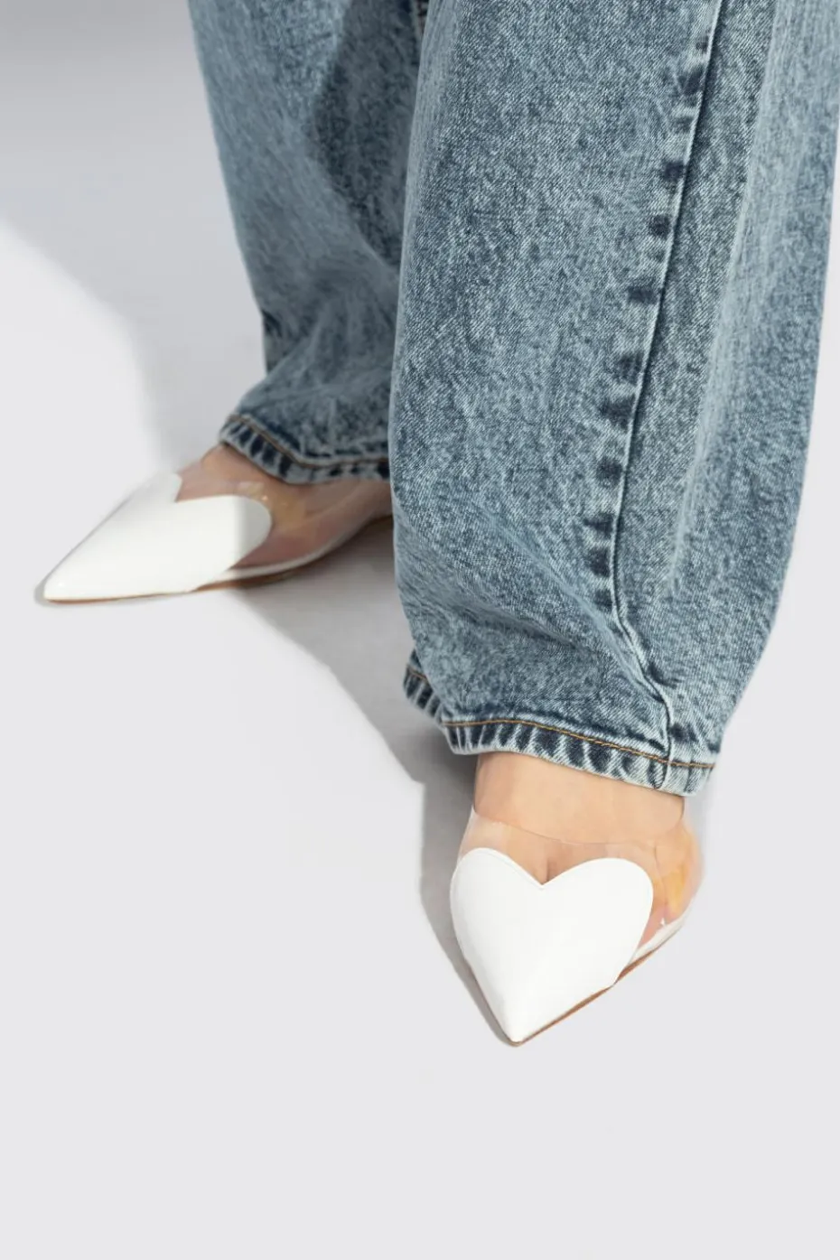 Alaïa WHITE Ballerinas 'Le Coeur'