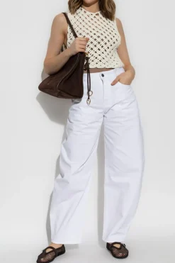 Alaïa WHITE 'Balloon' jeans