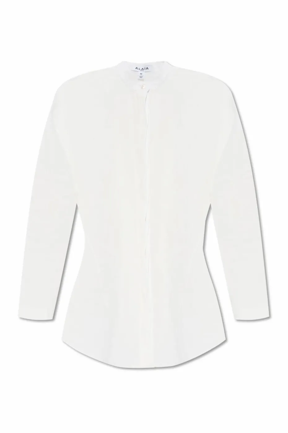 Alaïa WHITE Shirt with a stand-up collar