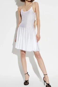 Alaïa WHITE Transparent dress