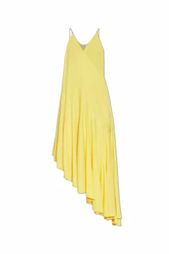 Alaïa YELLOW Dress with ruffles