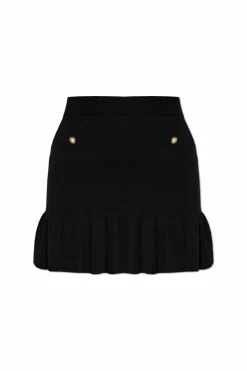 Alessandra Rich BLACK Skirt with decorative pockets