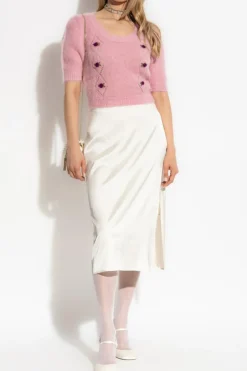 Alessandra Rich PINK Short sweater