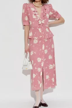Alessandra Rich PINK Silk dress