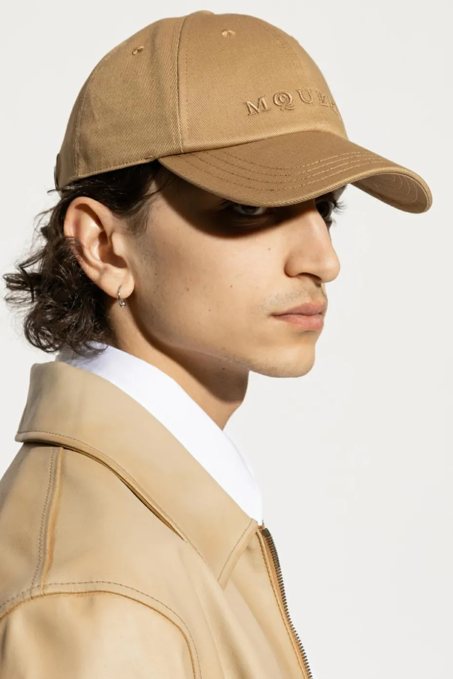 Alexander McQueen beige Cap